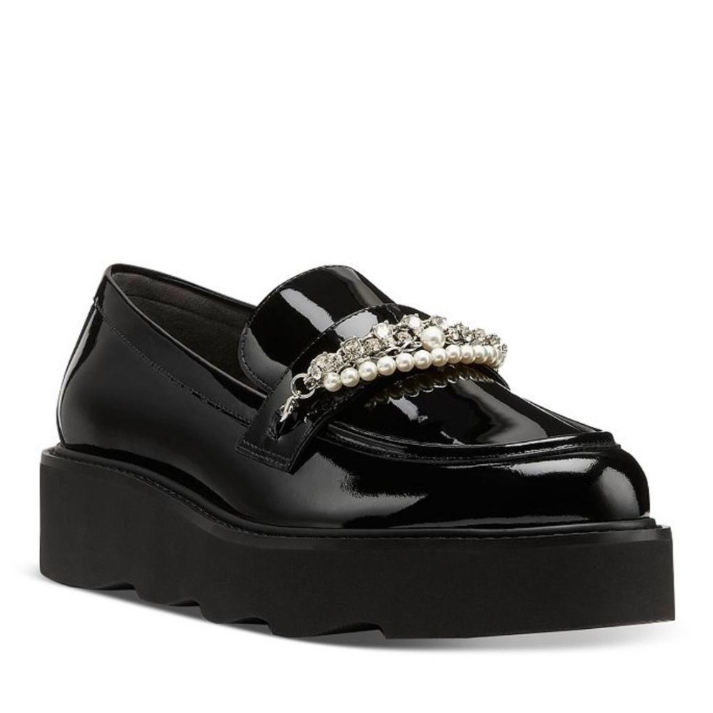 Stuart Weitzman Pearldrop Slip On Platform Loafer Flats - NWT - Picture 4 of 15
